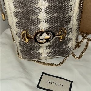 Gucci Leather Bucket Bag